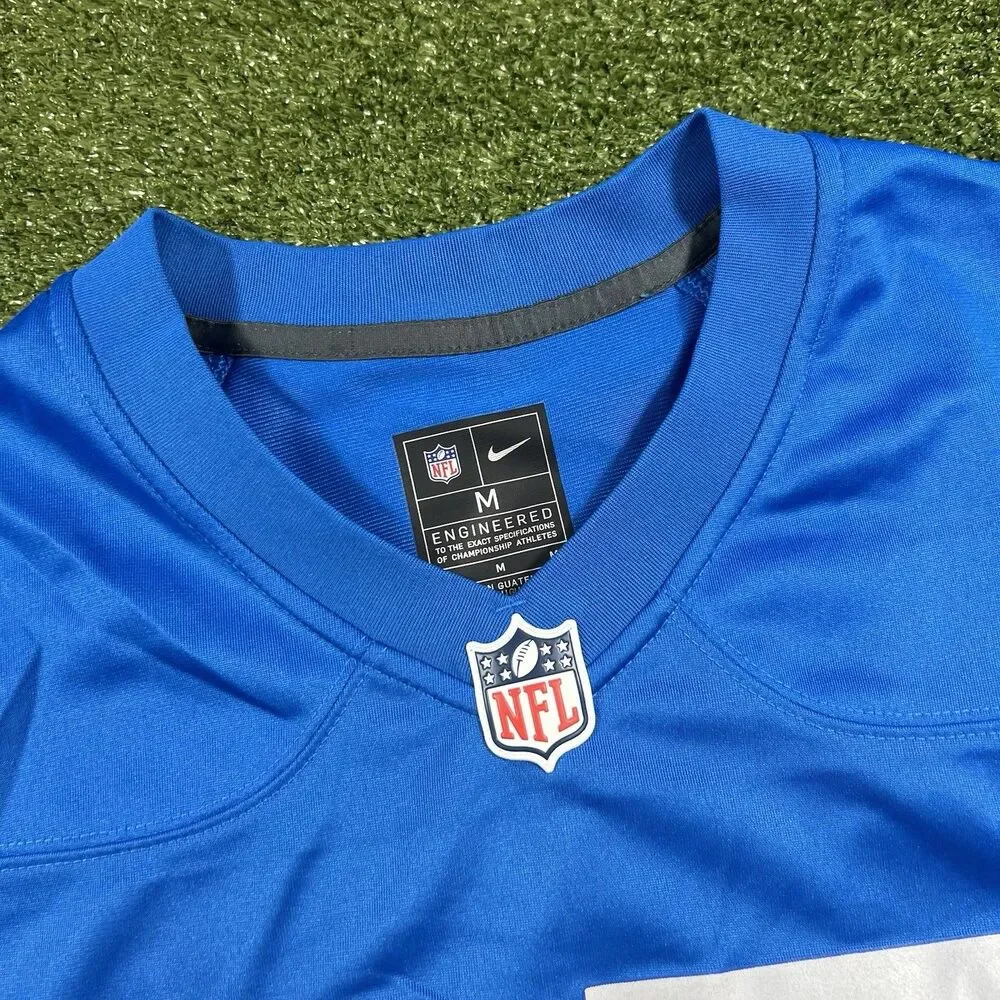 Detroit Lions Blue Joique Bell Jersey #35 Men Size M NWOT